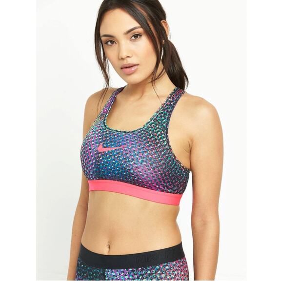NWT Women's Nike Pro Classic Kaleidoscope Sports Bra size S Athleisure Running - Picture 1 of 4